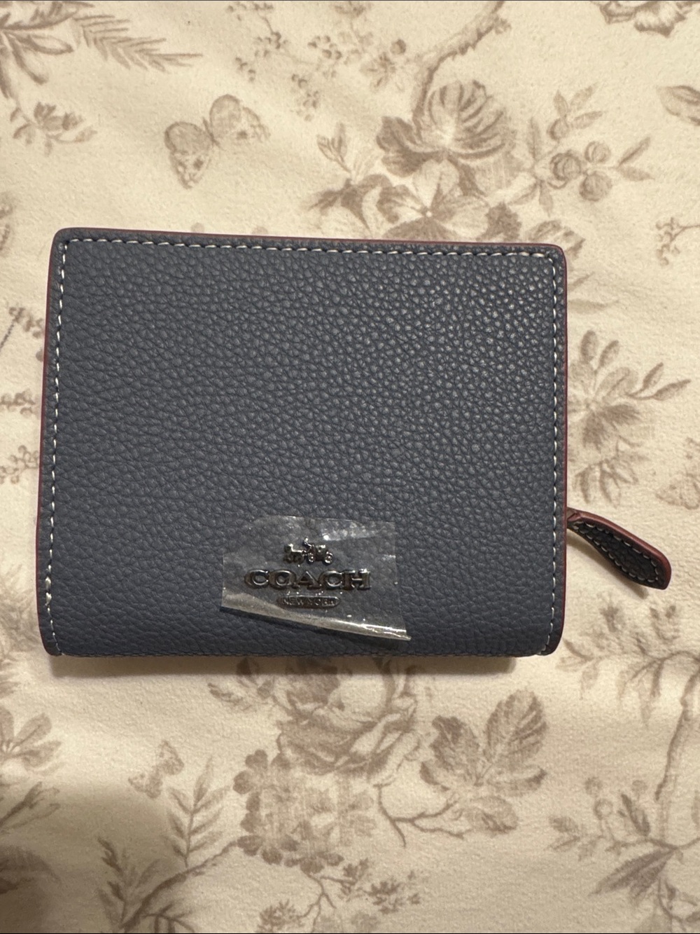 Coach Navy Snoopy Peanuts Trifold Wallet - Picture 2 of 4